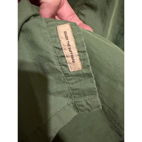 Ruff Hewn Men’s Shirt Sleeve Army Green Button Down Casual Work Shirt XL - Picture 10 of 13